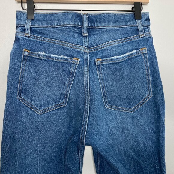 Abercrombie & Fitch Jeans Womens 26 Short Blue 70s Vintage Flare Retro Boho - Picture 4 of 10